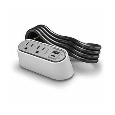 Legrand FurniturePowerOutlet, White, 2Outlet, 6ft WSPC220CWH