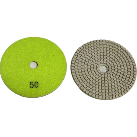 Vantage Product Flexible Risen Bond Dry Polishing Pad, Concrete Finishing, 7'' R-FB70050