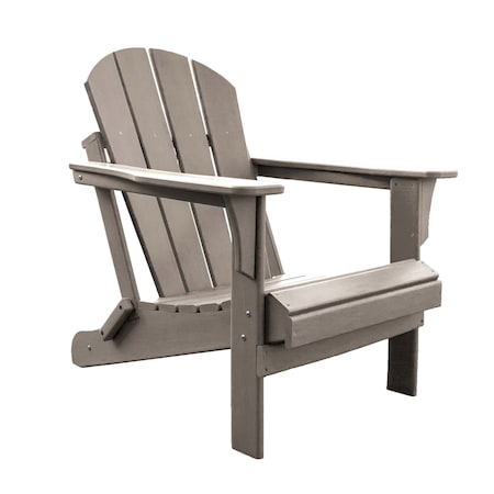 Panama Jack Outdoor Panama Jack Polyresin Folding Taupe Adirondack Chair PJO-4001-TAUPE