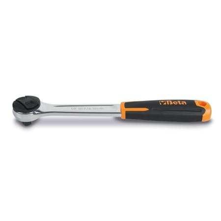 Beta 3/8" Drive Reversible Ratchet, One-Handed Reversal, 72-Teeth, 5-Degree Arc Swing, Hole for Tether 910/55