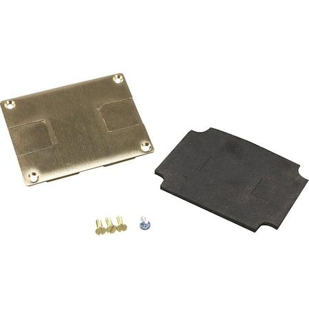 Wiremold Communications Cover Plate, Brown, Brass 829STC
