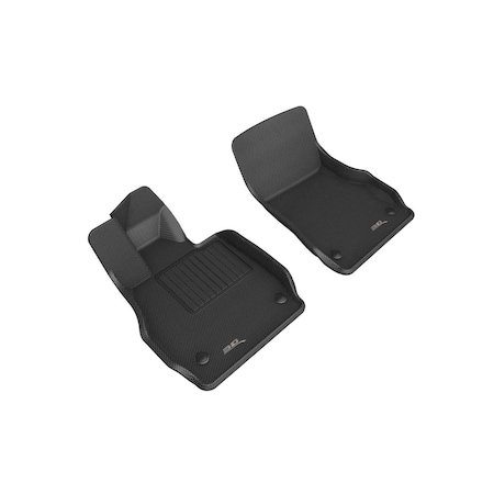 3D Maxpider Kagu 1st Row Floor Liner for 2020-2022 Chevrolet Corvette C8, Black L1CH09611509