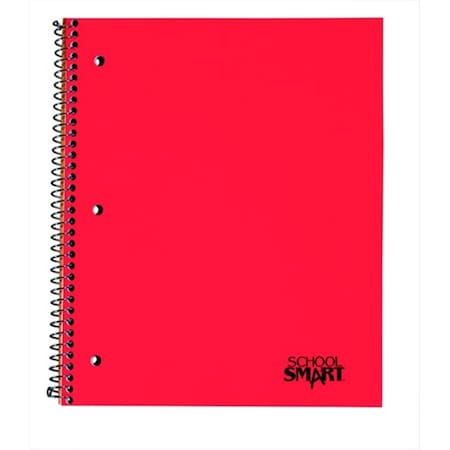School Smart 11 x 9 In. Sulphite 3-Hole Punched Perforated Spiralbound Notebook- White- 100 Sheets 85314