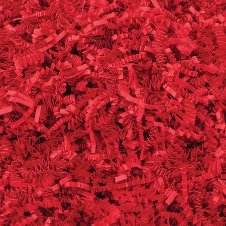 Nashville Wraps Red Crinkle Cut Shredded Paper, 10 lb Box ZF10RE