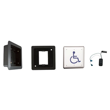 Lcn Actuator, Wall Mount, Logo, Text, Flush, 4-3/4in x 4-3/4in 8310-3853TWF