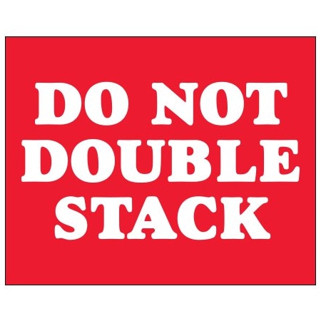 Bsc Preferred 8 x 10'' - ''Do Not Double Stack'' Labels, Style 1, 250PK DL1626