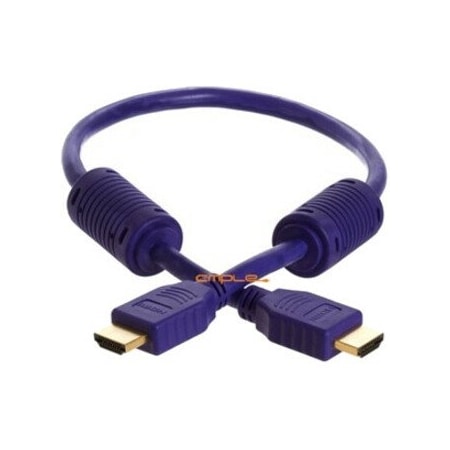 Cmple Cmple 994-N 28AWG HDMI Cable with Ferrite Cores - Purple - 1.5FT 994-N