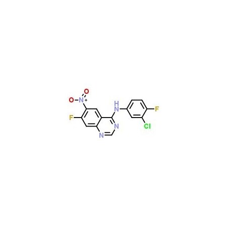 Ak Scientific 4-(3-Chloro-4-fluorophenylamino)-7-fluoro-6-nitroquninazoline (25g), CAS 162012-67-1 B693-25g