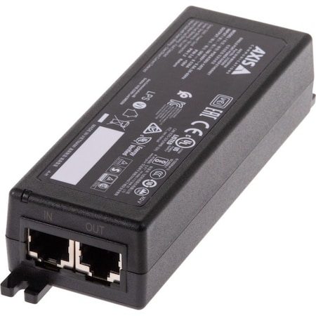 Axis Communications 30W Single-Port PoE Midspan for Power Over Ethernet Plus 02172-004