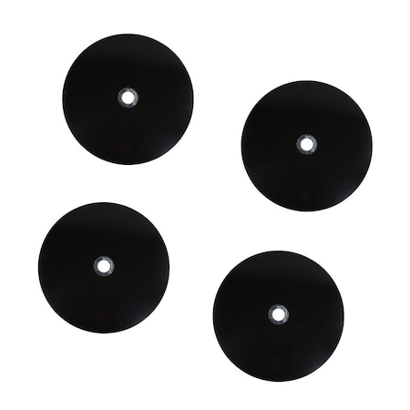 Mytee Products 32in Fifth Wheel Disc Lube Plate w/ Steel Retention Clip - 5mm Thick, HDPE, 4PK 5WD-32x4