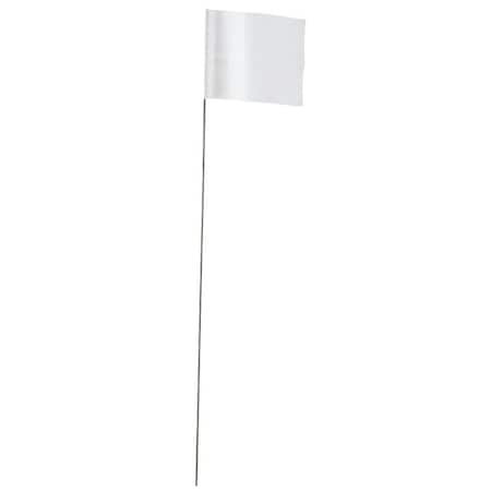 Empire 78006 Stake Flag, White, 2-1/2 in W Flag, 3-1/2 in H Flag 78-006