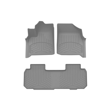 Weathertech Grey, Front and Rear FloorLiner HP 461228-1-3IM