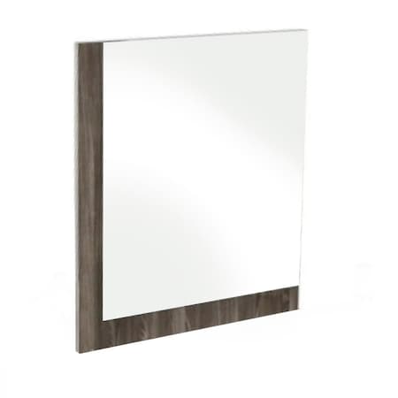 Homeroots 41" Ebony Wood Framed Mounted Dresser Mirror 282643
