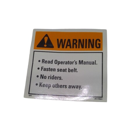 Cnh DECAL, CNH OEM 251749A1 251749A1