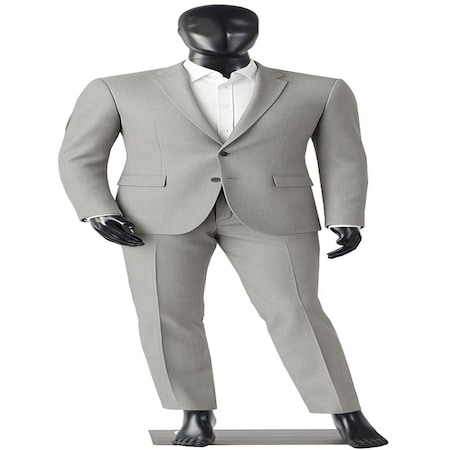 Serenelife 73 in Tall Full-Body Male Mannequin With Adjustable Head, Flexible Limbs And Detachable Design SLMAQMLBLK
