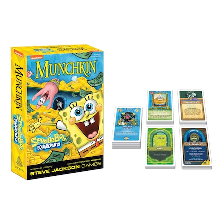 Usaopoly MUNCHKIN, SpongeBob SquarePants Card Game MU096-712