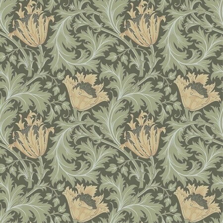 A-Street Prints Anemone Moss Floral Trail Wallpaper 4153-82004
