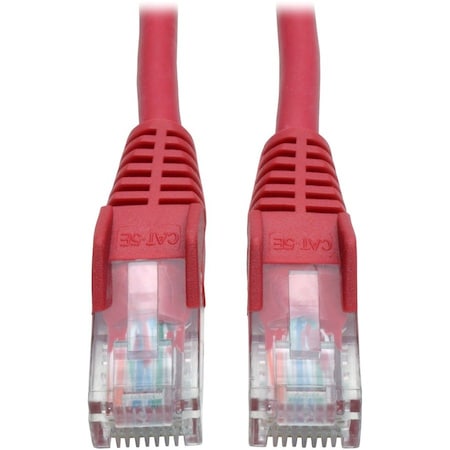 Eaton Tripp Lite Series Cat5e 350 MHz Snagless Molded UTP Ethernet Cable RJ45 M/M, PoE - Red, 7 ft. N001-007-RD