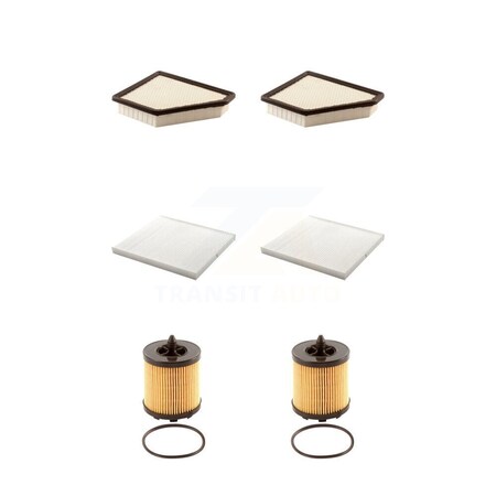 Pur 2x Air + 2x Cabin + 2x Engine Cartridge Oil Filter 6 Total Kit For Chevrolet Equinox KFM-101250