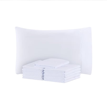 Arkwright Home Host & Home Microfiber Pillow- Case King White - Pack of 12, 12PK P-MFP-2040