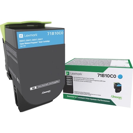 Lexmark Cyan Toner Cartridge 2.3K YLD 71B10C0