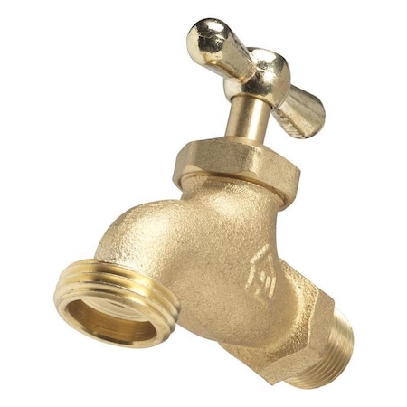 Homewerks 1/2 in. MIP pc X 3/4 in. MHT Brass Hose Bibb VHBCONC3