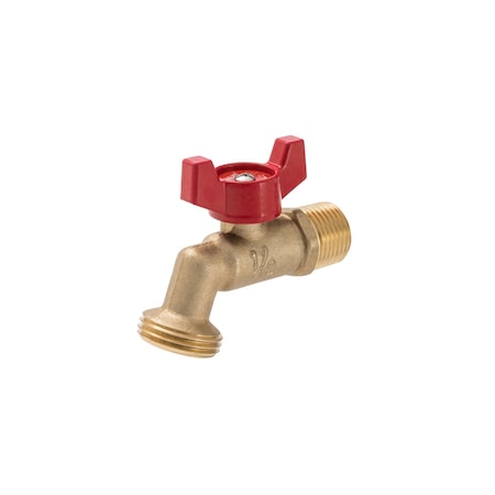 Proline Series Brass 1/2-in MIP x 3/4-in MHT 1/4 Turn Hose Bibb 103-053HN