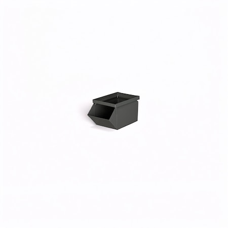 Stackbin Hang Stack Storage Bin, 4-1/2"W, 8"L 1-0SB-GY