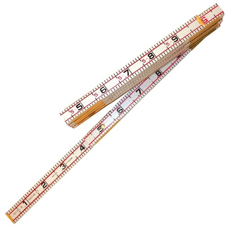 Kraft Tool Kraft Tool 6' Lufkin Engineers Fiberglass Folding Rule GG1066DF