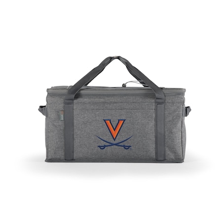 Picnic Time Family Of Brands NCAA Virginia Cavaliers 64 Can Collapsible Cooler, Large Insulated Soft Cooler Bag 716-00-105-594-0