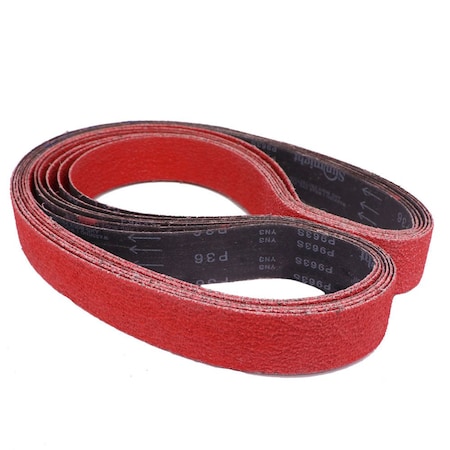 Combat Abrasives 2in x 72in Ceramic Shredder Sanding Belts, 6PK XCB2X72SHREDDER