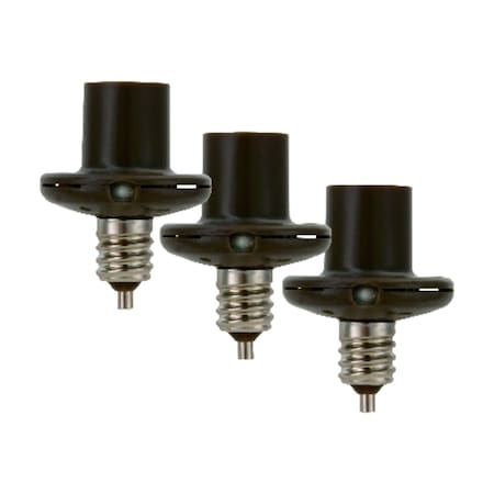 Amertac Westek Bronze Photoelectric Candelabra Light Control 3 pk SLC2BCB3NB
