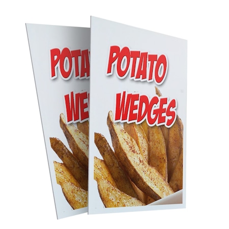 Signmission Potato Wedges, Plastic Signs Only 24 Inch x 36 Inch, Corrugated Plastic, 2PK CSB-2436-2PACK-Potato Wedges