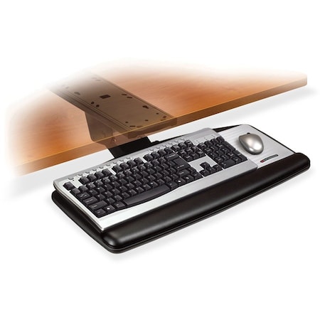 3M Sit/Stand Easy Adjust Keyboard Tray, Standard Platform, 25.5wx12d, Blk AKT170LE