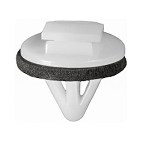 Auveco TOYOTA MOULDING CLIP WITH SEALER- WHITE NYLON, 15PK 21653