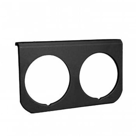 Auto Meter 2237 2Hole Aluminum Panel Black ATM2237