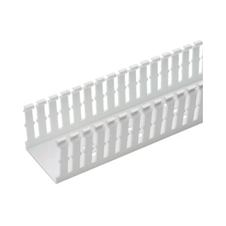 Panduit Base Wiring Duct, Type F, Narrow, White, 5" x 5" x 1' (6-Pack) F.5X.5WH6