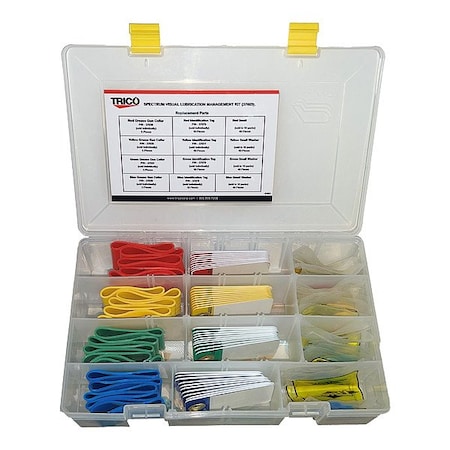 Trico Spectrum Samp Kit, 14 in L, Bl, Grn, Red, Ylw 37089
