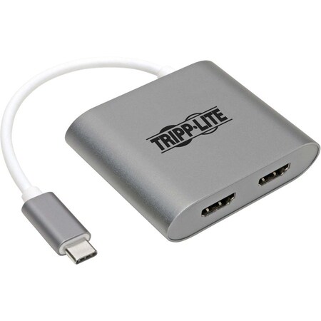 Eaton EATON USB-C Adapter, Dual HDMI 4k Mst Adapter (m/2xf), Gray Cable U444-06N-2H-MST