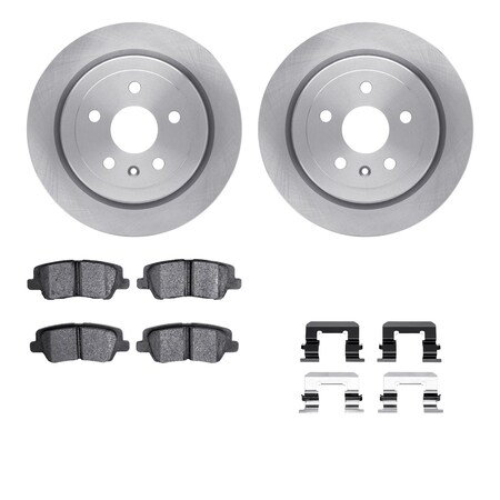 Dynamic Friction Co DFC Brake Rotor with 5000 Brake Pads and Hardware Kit 6512-46195
