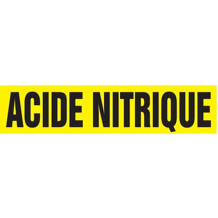 Accuform FRENCH PIPE MARKER ACIDE NITRIQUE CRPK529STC