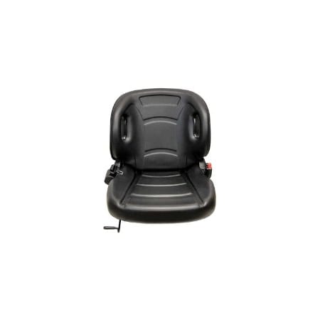 Uni Pro 53 Forklift Seat, With Side Restraints, Black Vinyl 8548