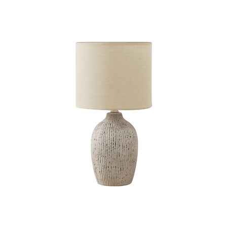 Monarch Specialties Lighting, Table Lamp, 18"h, Beige Ceramic, Beige Shade, Contemporary I 9783