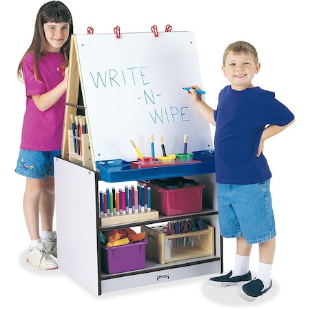 Jonti-Craft Rainbow Accents 2 Station Art Center, Black 0289JCWW180