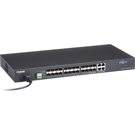 Black Box BLACK BOX Ethernet Switch 4-Port Gigabit Managed LGB5124A-R2