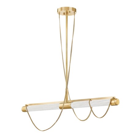 Corbett Lighting Noz Nozawa X Lariat 2 Light Linear 48.75 In. Vintage Brass 463-02-VB