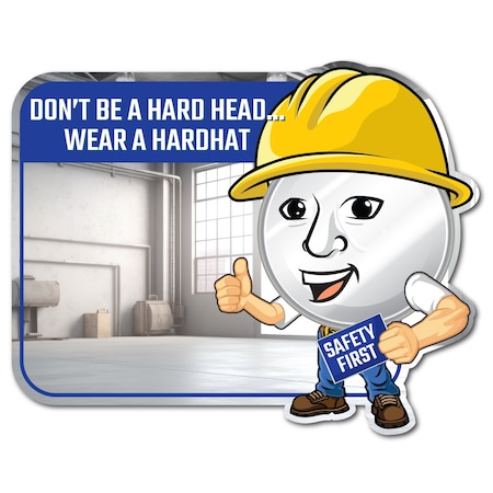Se-Kure View 23'' W X 15'' H ''Don'T Be A Hard Head. Wear A Hard Hat'' Mirror SM306-M
