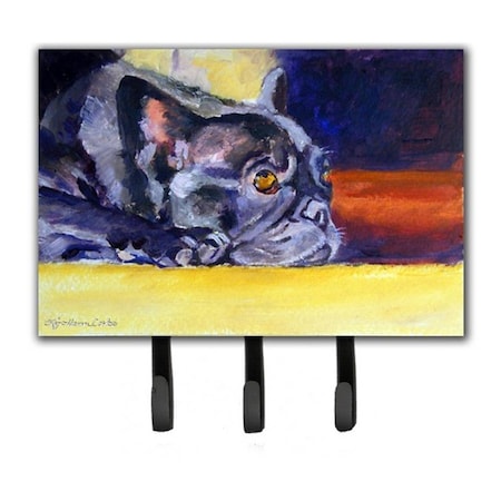 Carolines Treasures Black French Bulldog Sunny Leash and Key Holder 7331TH68