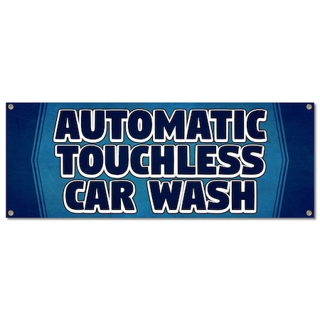 Signmission Automatic Touchless Car Wash, 18 Inch, Banner B-30344
