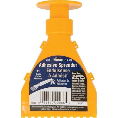 Homax Adhesive Spreader Cove Base 00086